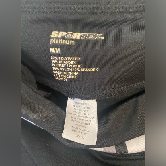 SPORTEK Platinum Black Athletic Skort Tennis
Skirt  Women's Size M - Picture 5 of 5